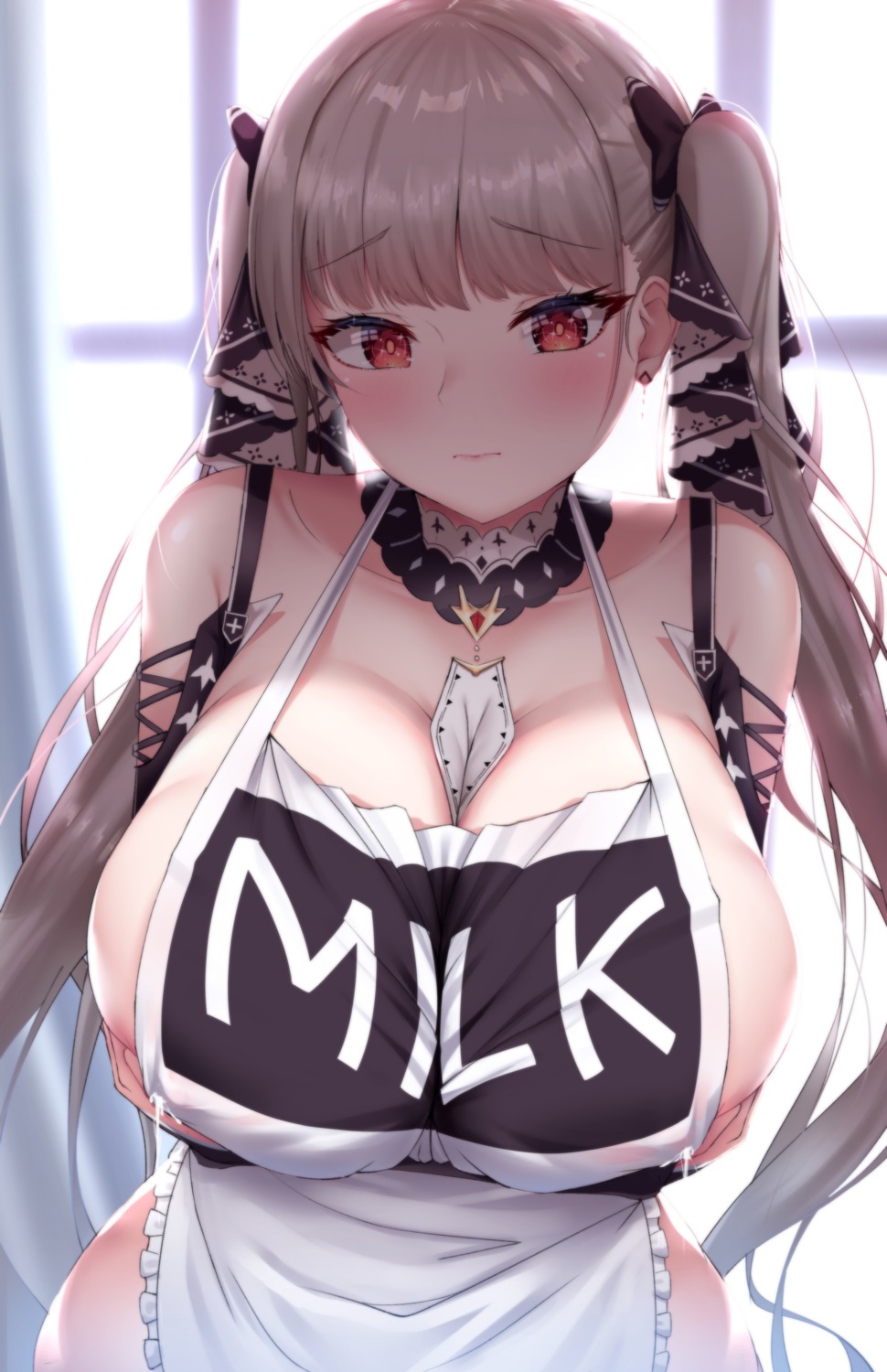 Dearonnus Azur Lane Formidable Azur Lane Areola Breast Hold Lactation Naked Apron